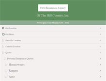 Tablet Screenshot of firstinsagency.com